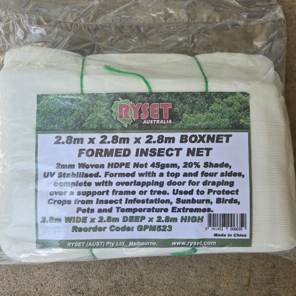 2.8m x 2.8m x 2.8m Boxnet - Formed Insect Net - Oldboy&