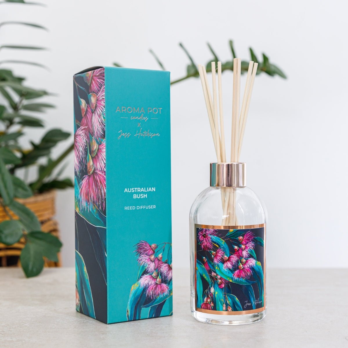 50+Hrs Soy Candle &amp; 200ml Reed Diffuser - Australian Bush - Oldboy&