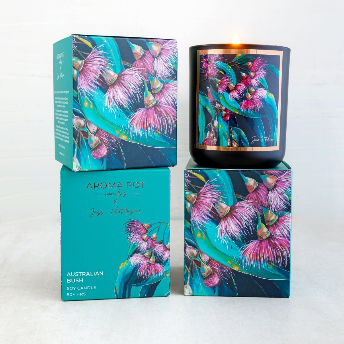 50+Hrs Soy Candle &amp; 200ml Reed Diffuser - Australian Bush - Oldboy&