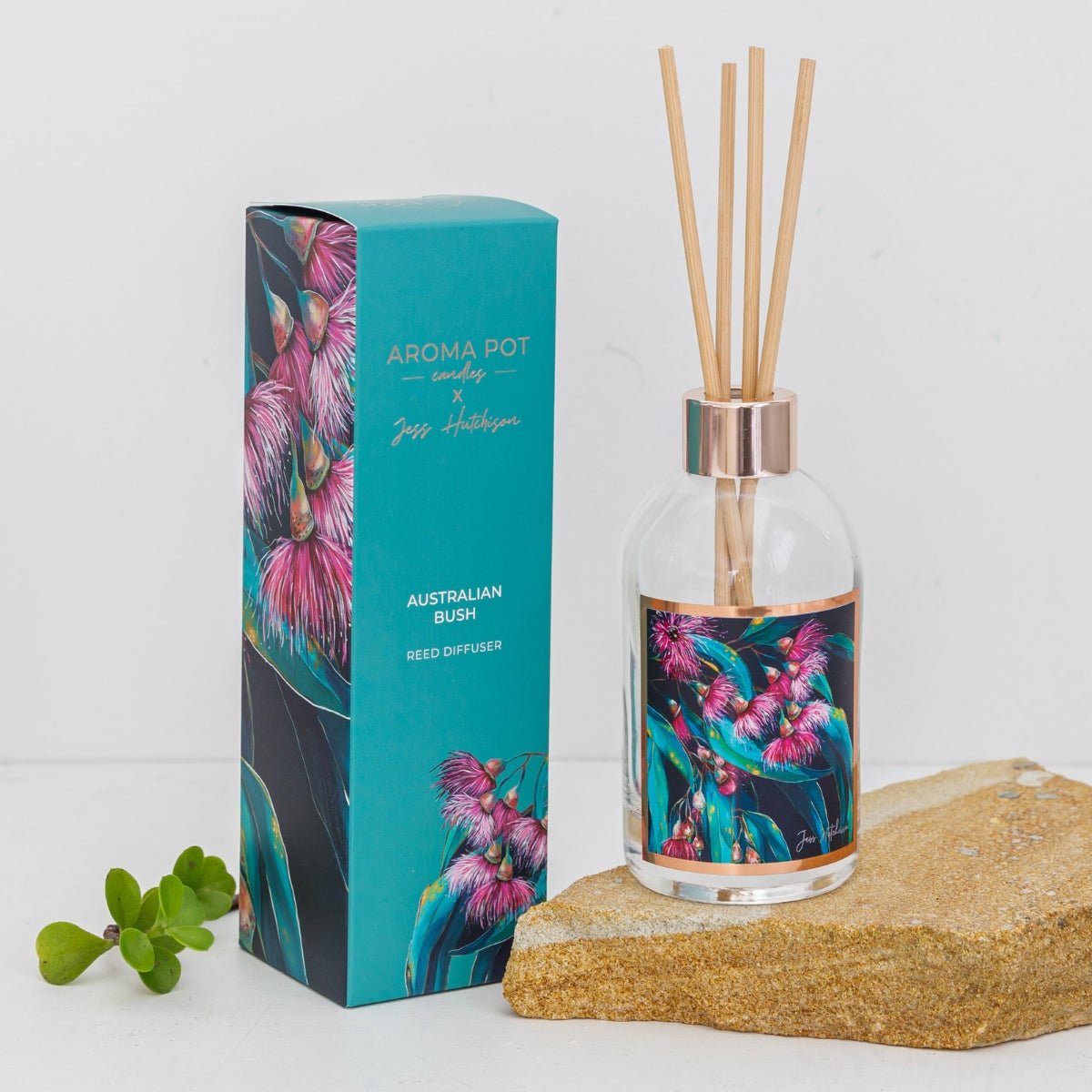 50+Hrs Soy Candle &amp; 200ml Reed Diffuser - Australian Bush - Oldboy&