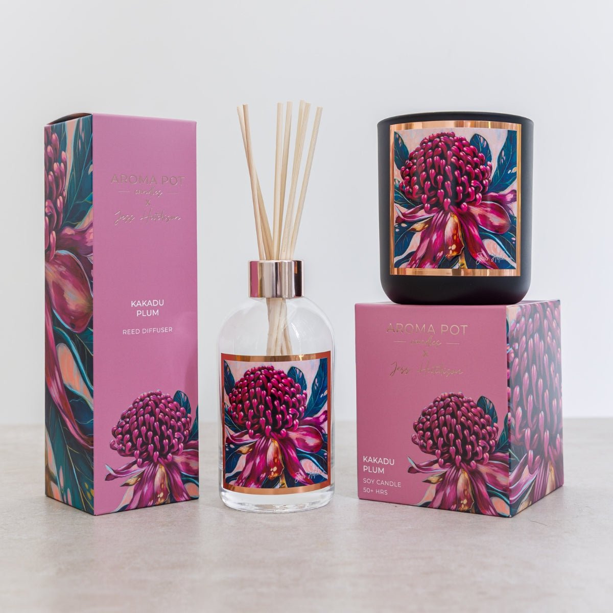 50+Hrs Soy Candle &amp; 200ml Reed Diffuser - Kakadu Plum - Oldboy&