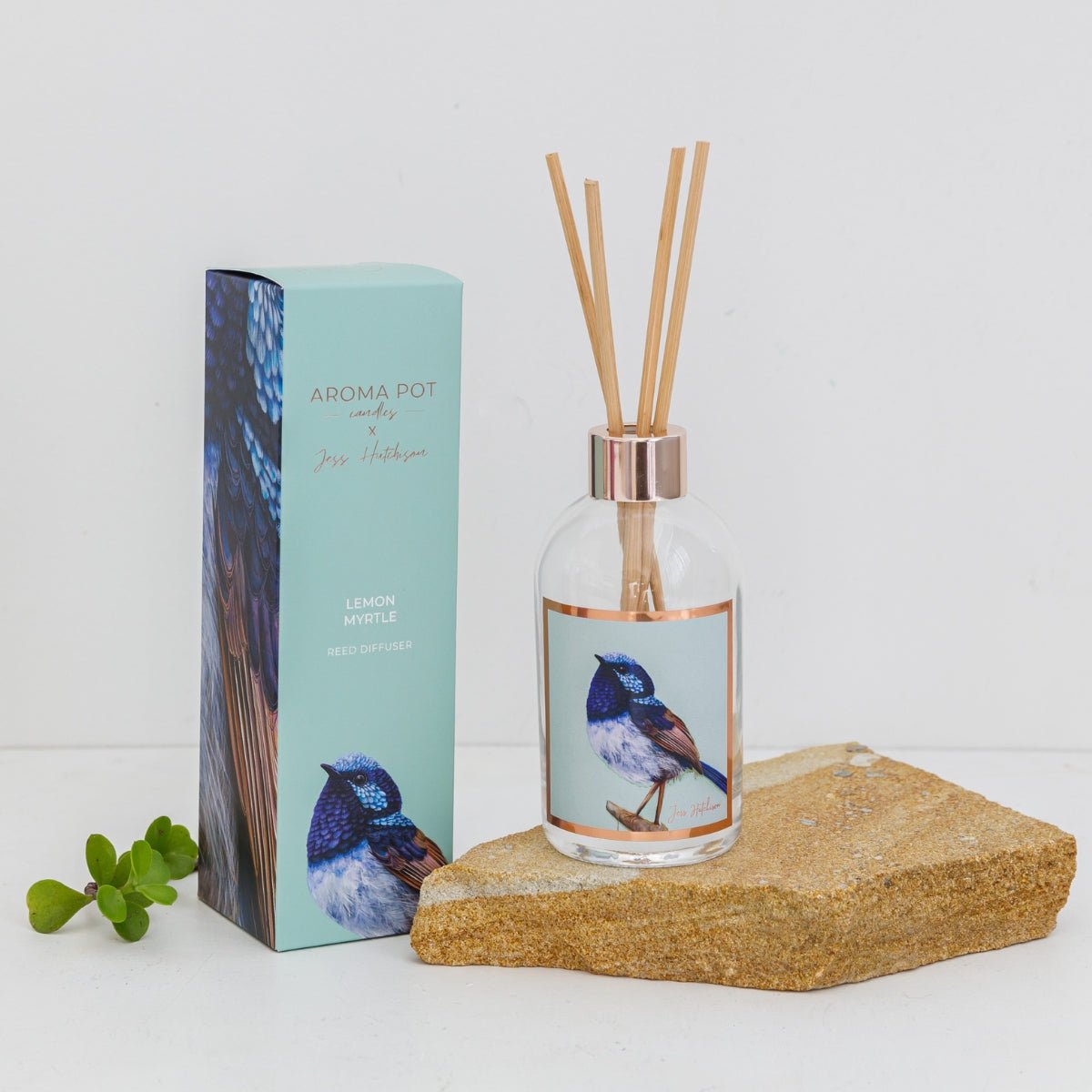 50+Hrs Soy Candle &amp; 200ml Reed Diffuser - Lemon Myrtle - Oldboy&