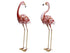 90cm Standing Metal Garden Flamingo 2 Asstd - Oldboy&