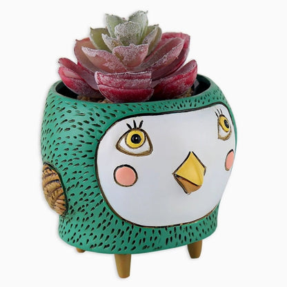 Baby Birdie Mix Planters | Hand - Painted Polyresin Planters - Oldboy&