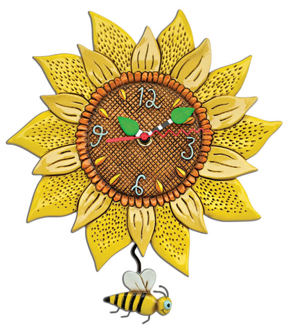 Bee Sunny Clock | Hand - Painted Bee - Themed Wall Clock - Oldboy&