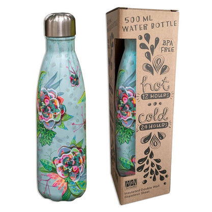 Blooms Water Bottle | Reusable Stainless Steel Insulated Bottle - 500ml - Oldboy&