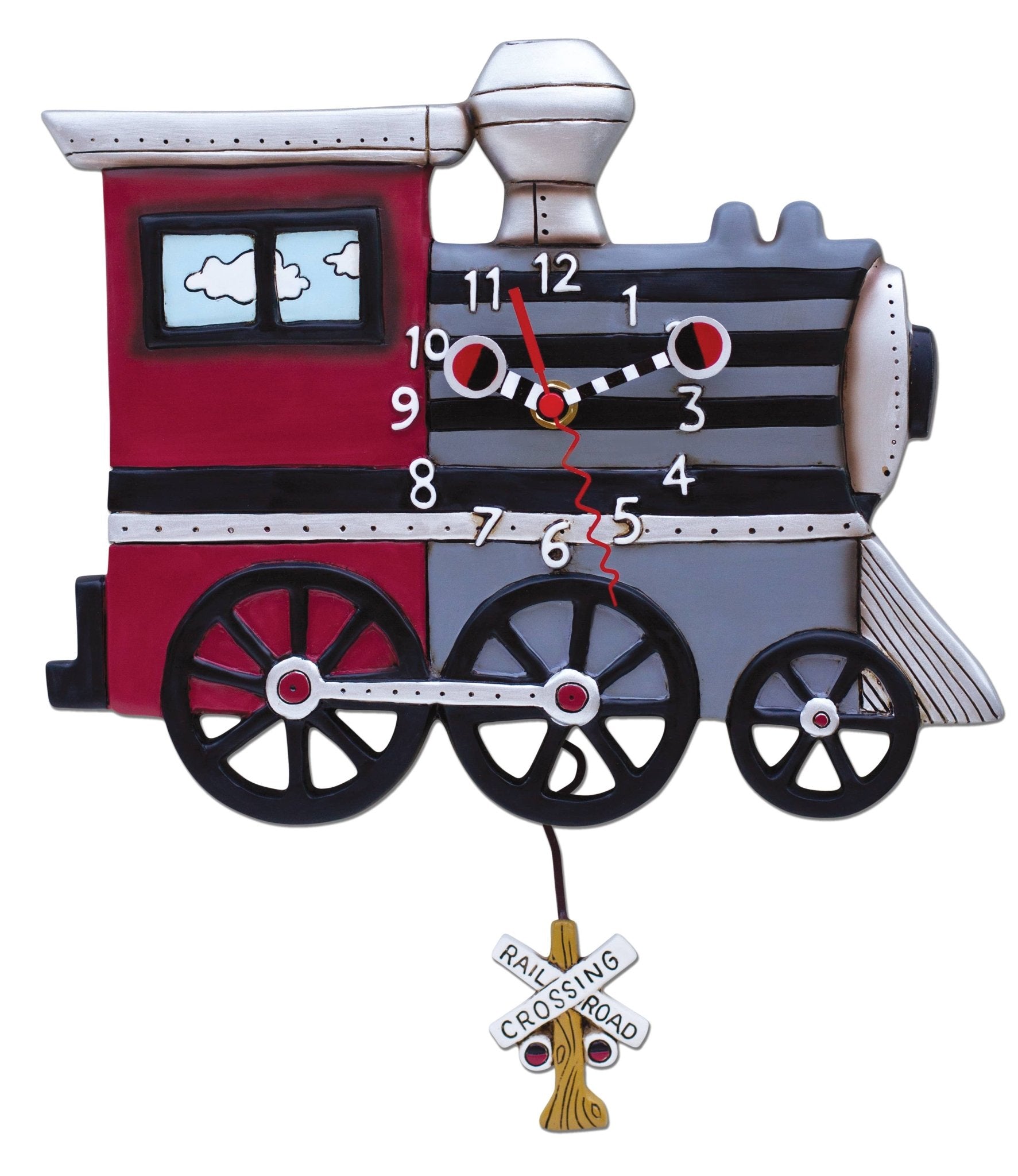 Choo Choo Clock | Hand - Painted Vintage - Inspired Wall Clock - Oldboy&