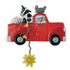 "Farm Truck" Clock | Hand - Painted Farm Animal Clock with Pendulum - Oldboy&