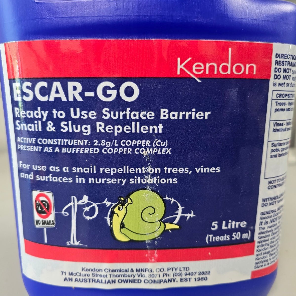 Kendon Escar - Go 5 Litre Snail Control - Oldboy&