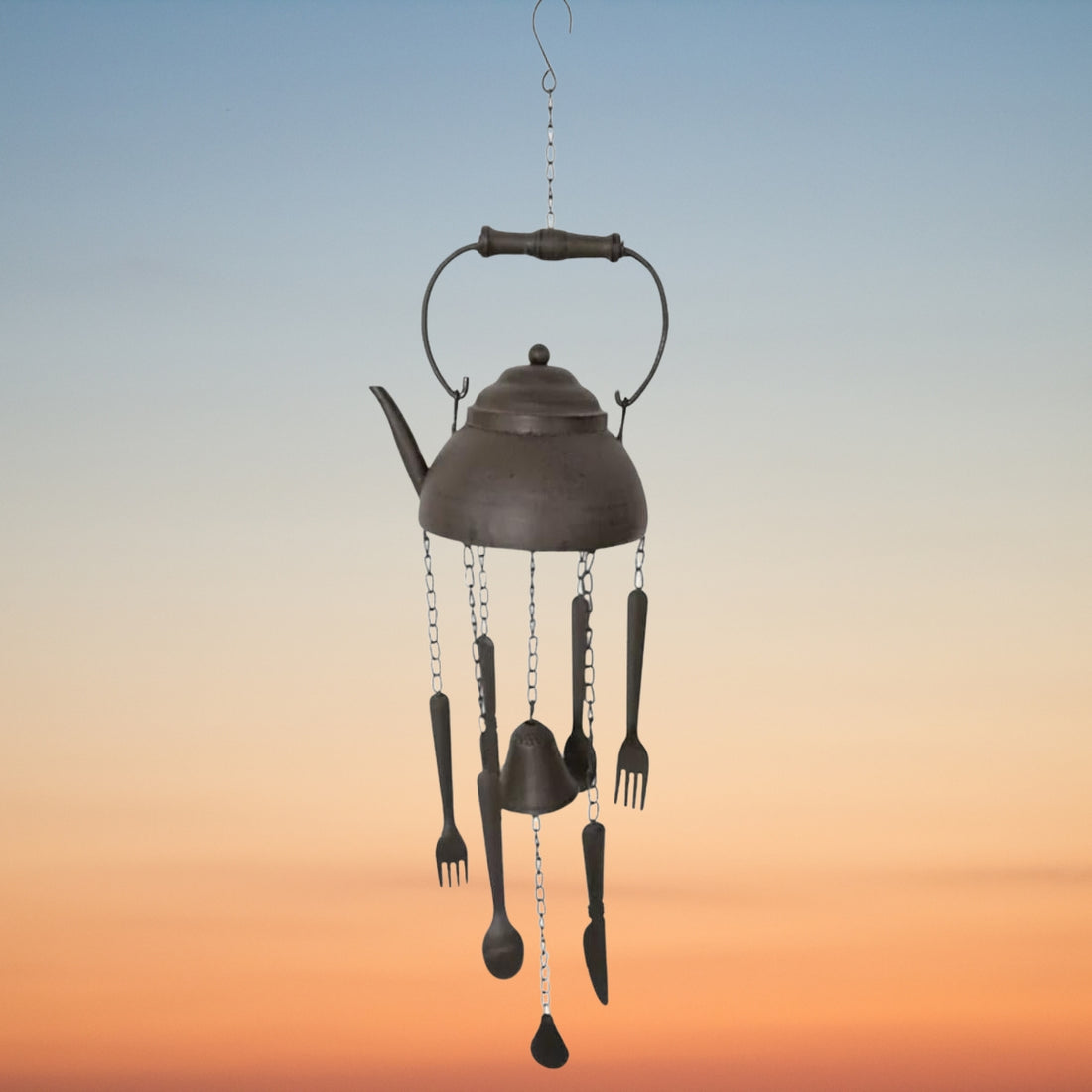 60cm Cast Iron Kettle Wind Chime