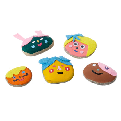 Kids Rock Painting Kit - Cool Faces - Oldboy&