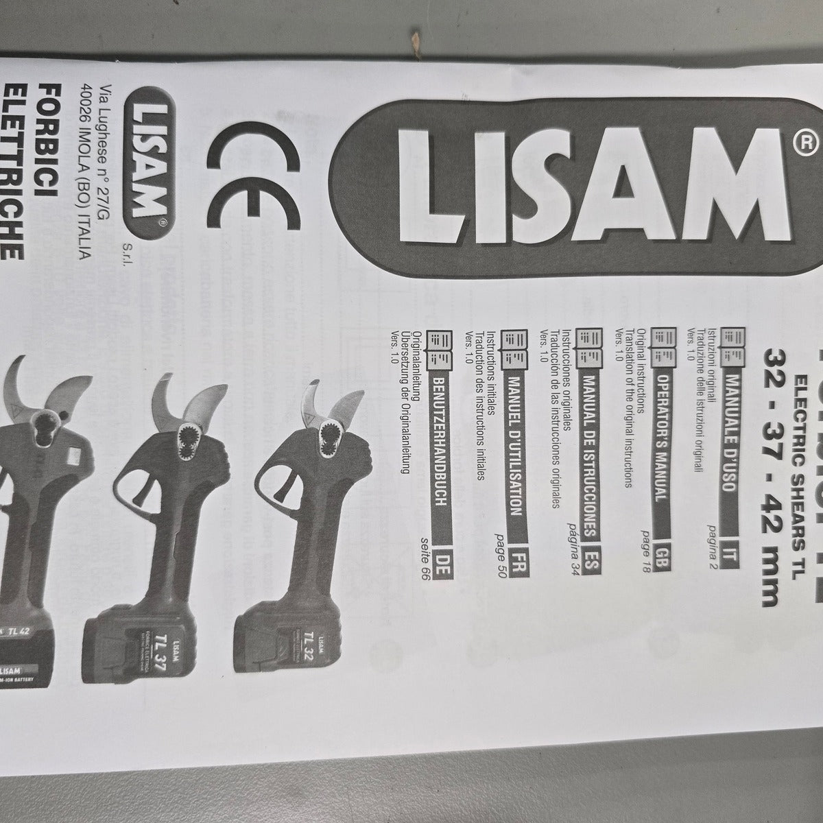 LISAM TL37 Professional Electric Pruning Shear - Oldboy&