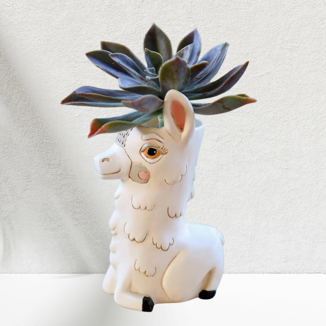 Llama Love Vase - Handcrafted Polyresin Planter &amp; Vase - Oldboy&