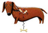 "Oscar" Dachshund Clock | Hand - Painted Nature - Inspired Wall Clock - Oldboy&