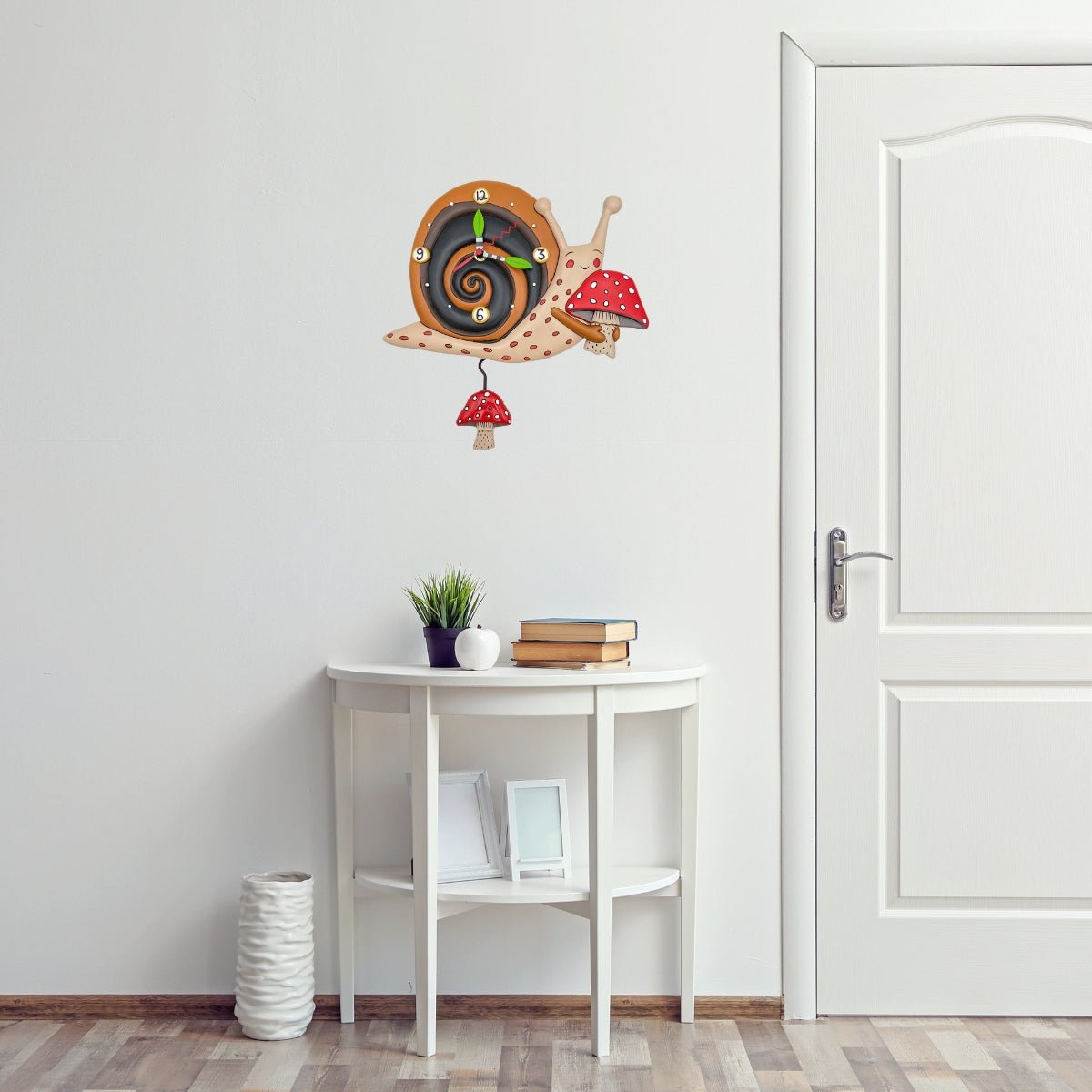 &quot;Slow and Steady Snail&quot; Clock | Hand - Painted Vintage - Inspired Wall Clock - Oldboy&