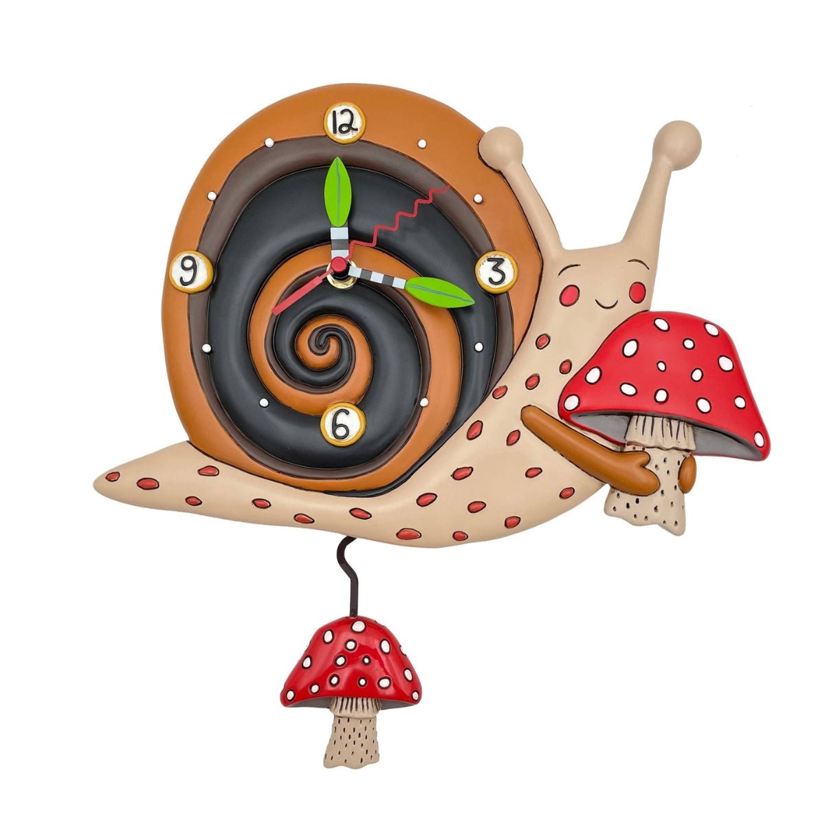 &quot;Slow and Steady Snail&quot; Clock | Hand - Painted Vintage - Inspired Wall Clock - Oldboy&