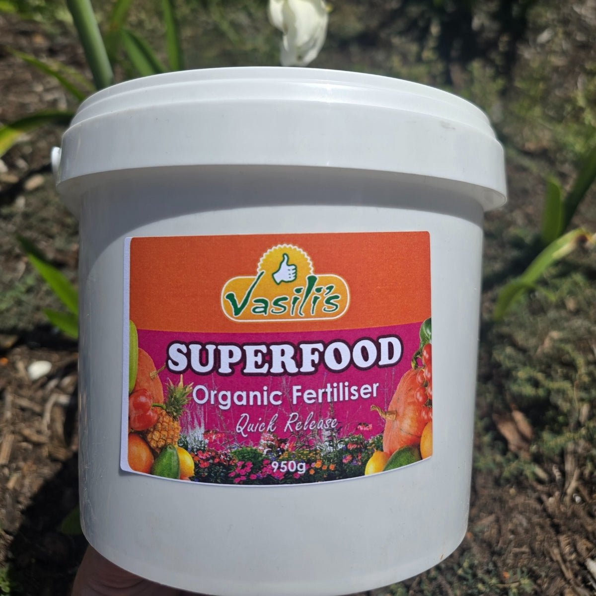 Vasilis SuperFood Organic Fertilizer 950 g - Oldboy&