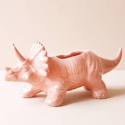 Pink Triceratops Dinosaur Planter - Oldboy&